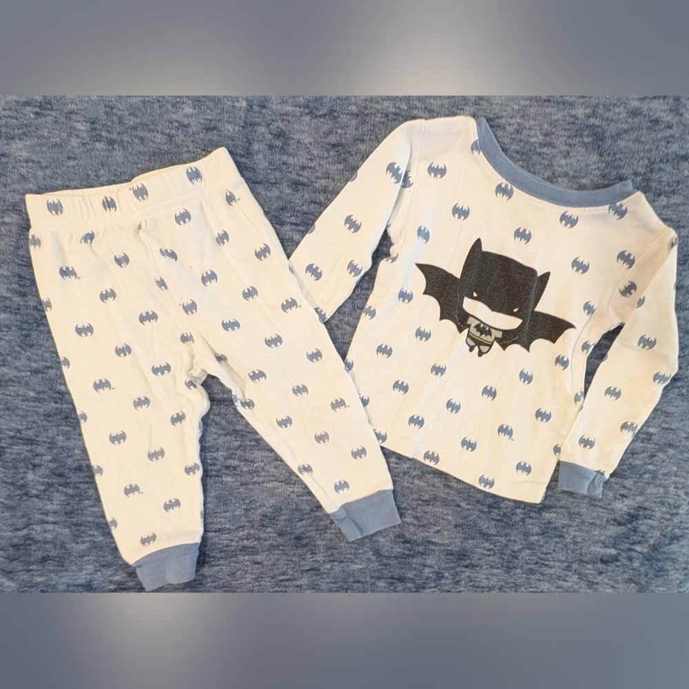 Blue and White Kids Pajamas Set - Picture 3 of 3
